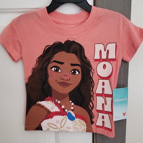 Disney Moana Kids T-Shirt - Coral. Size 12Months - Picture 1 of 7